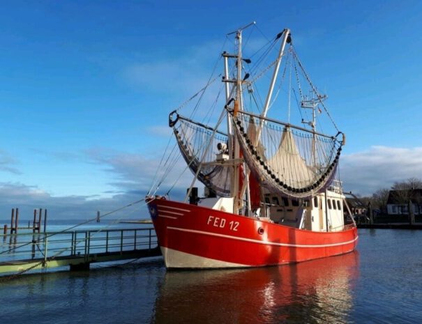 Kutter im Hafen Fedderwaddersiel